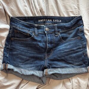 American Eagle Outfitters Dark Blue Jean Shorts